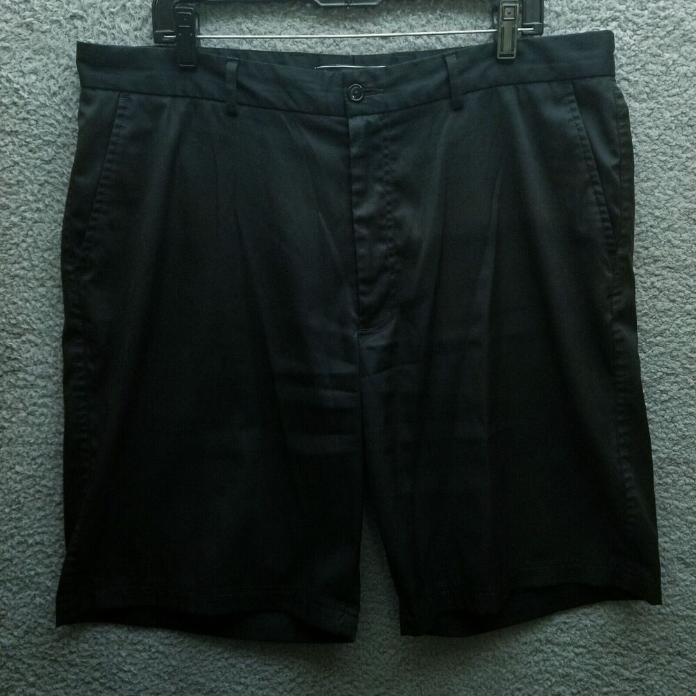 Pebble Beach Men's 38 Black Chino Shorts 39.5" 10" 12.5"